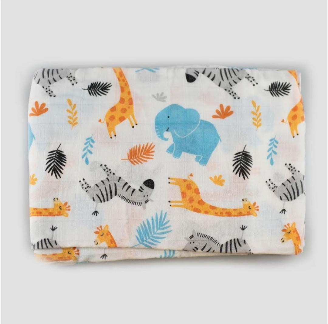 Musselina de bambu e algodão